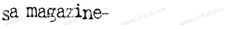 sa magazine字体转换